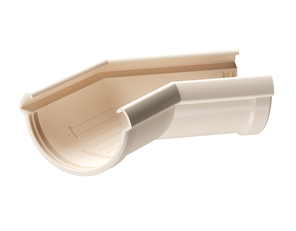 Угол желоба 135° Docke Lux ПВХ Латте купить в Новотроицке