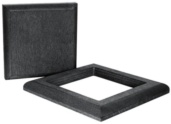 Комплект крышка и юбка ДПК для столба Polivan SINGARAJA черный купить в Новотроицке