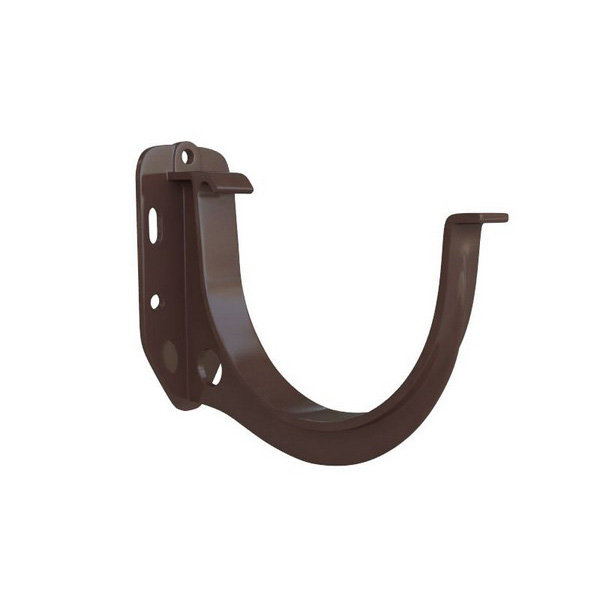 Водосток Альта-Профиль ПВХ – Кронштейн желоба водосточный (коричневый) купить в Новотроицке