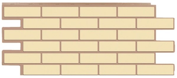 Фасадная панель T-Сайдинг - Кирпич Модерни Желтый купить в Новотроицке