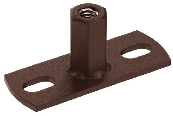 Водосток Aquasistem, Система 125x90 - Держатель для хомута под метиза RAL 8017 Коричневый matt купить в Новотроицке