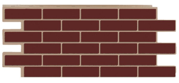 Фасадная панель T-Сайдинг - Кирпич Модерн Коричневый купить в Новотроицке