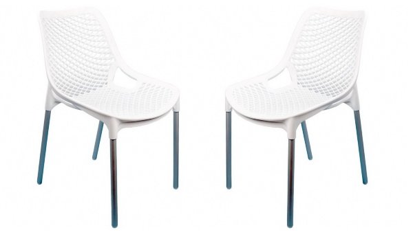 Стулья для уличных кафе белые купить в Новотроицке