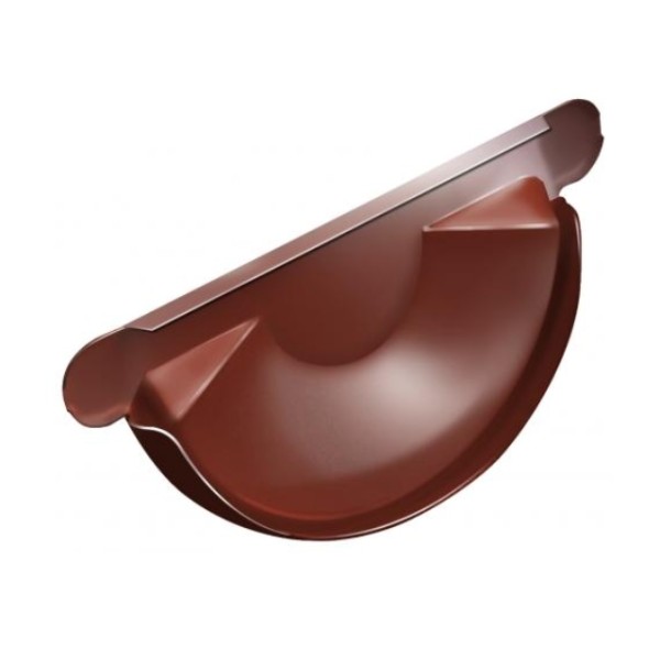 Водосток Grand Line 125x90 – Заглушка желоба RAL 8004 купить в Новотроицке