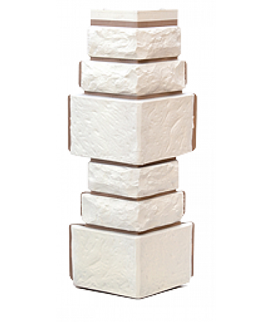 Угол T-Сайдинг-Дикий Камень Белый купить в Новотроицке