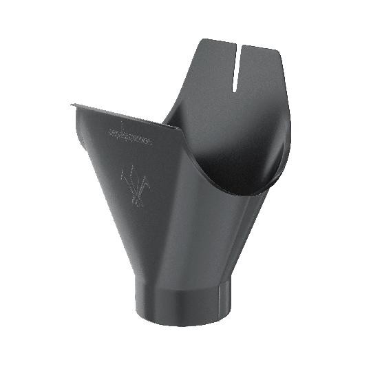 Водосток Aquasistem, система 150/100 - Воронка желоба RAL 7024 Тёмно-серы купить в Новотроицке