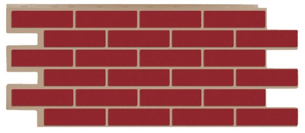 Фасадная панель T-Сайдинг - Кирпич Модерн Красный купить в Новотроицке