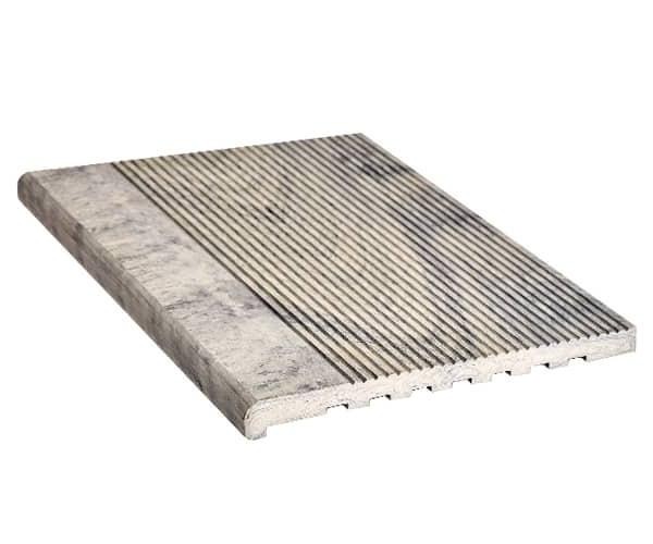 Ступень ДПК Dortmax бело-серая купить в Новотроицке