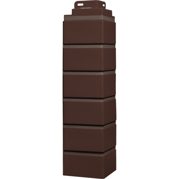 Угол Фасайдинг Серия «Кирпич клинкерный» Жженный купить в Новотроицке