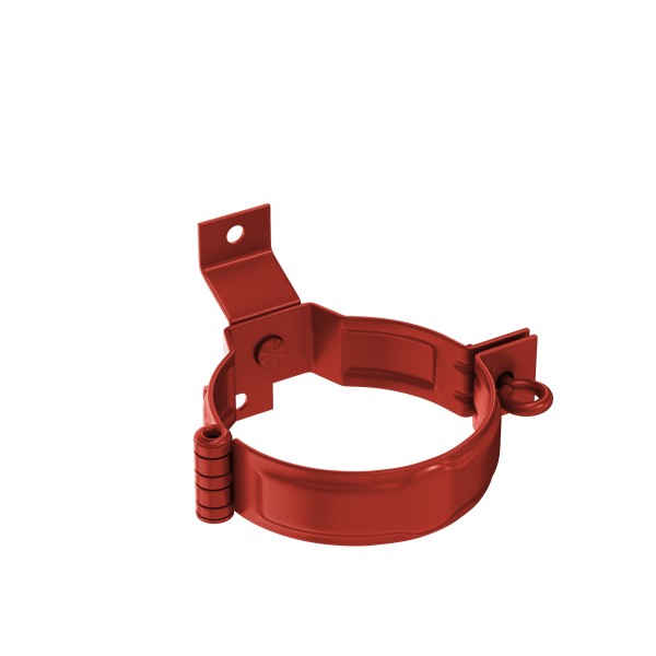 Водосток Aquasistem, система 150x100 - Декоративный хомут трубы под дерево с комплектом крепления RR 29 Бургундский купить в Новотроицке