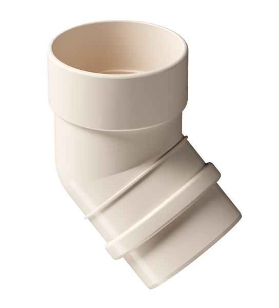 Колено 45˚ Docke Lux ПВХ Латте купить в Новотроицке