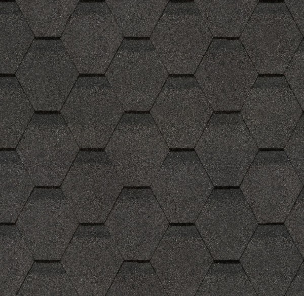 Гибкая черепица Docke, коллекция Шестигранник Серый купить в Новотроицке