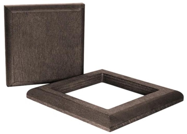 Комплект крышка и юбка ДПК для столба Polivan DENPASAR темно-коричневый купить в Новотроицке