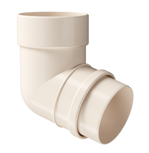Колено 72˚ Docke Lux ПВХ Латте купить в Новотроицке