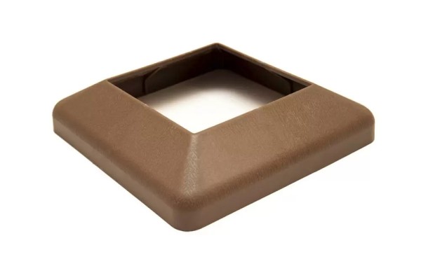 Крышка нижняя ПВХ для столба Deckart 100х100 Шоколад купить в Новотроицке