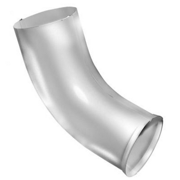 Водосток Grand Line 125x90 – Колено сливное RAL 9003 купить в Новотроицке