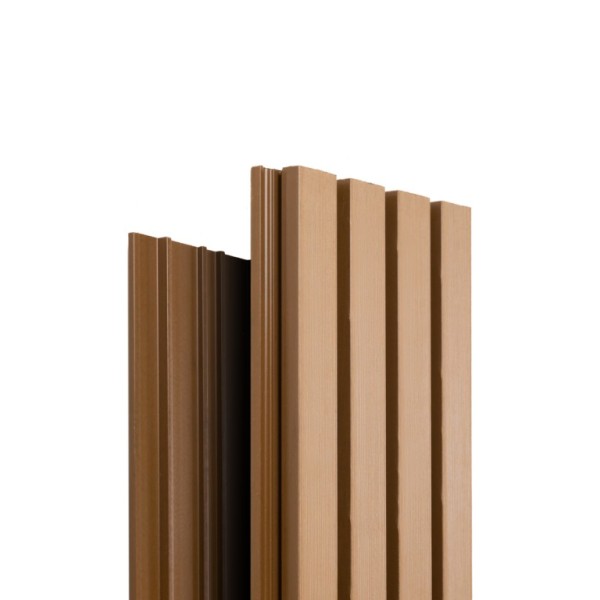 Фасадная доска Ecodecking Техно реечная 200х26х3000 Бронза купить в Новотроицке