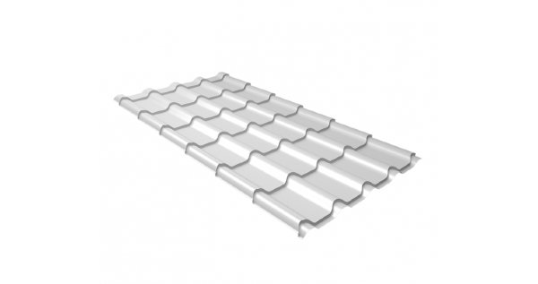 Металлочерепица камея GL 0,5 Quarzit RAL 9003 сигнальный белый купить в Новотроицке