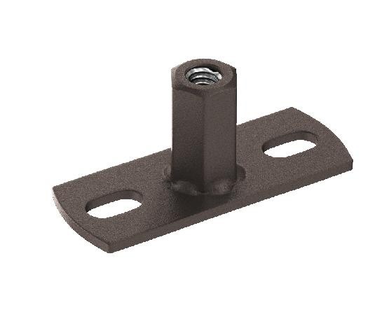 Водосток Aquasistem, Система 125x90 - Держатель для хомута под метиза RR 32 Тёмно-коричневый matt купить в Новотроицке