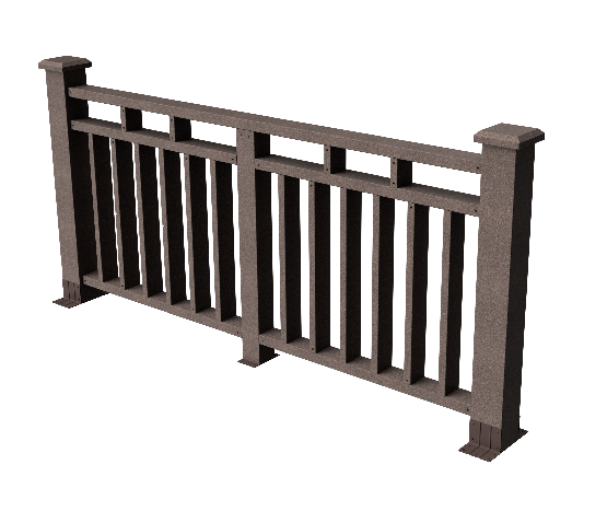 Ограждения декоративное ДПК GRINDERDECO Европа венге купить в Новотроицке