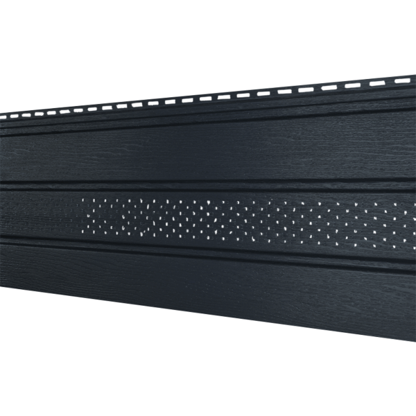 Софит Ю-Пласт Классический, перфорация по центру графит купить в Новотроицке