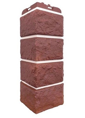 Угол наружный Grand Line Колотый Камень Корица, Шов белый купить в Новотроицке