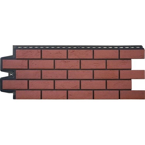 Фасадная панель Grand Line Состаренный кирпич Элит корица (махагон), ШОВ черный купить в Новотроицке