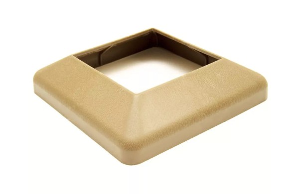 Крышка нижняя ПВХ для столба Deckart 125х125 Орех купить в Новотроицке