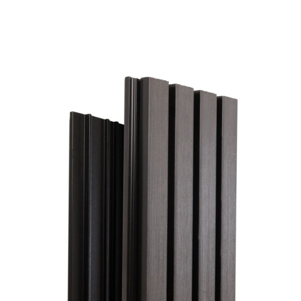 Фасадная доска Ecodecking Техно реечная 200х26х3000 Графит купить в Новотроицке