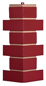 Угол T-Сайдинг - Кирпич Модерн Красный купить в Новотроицке