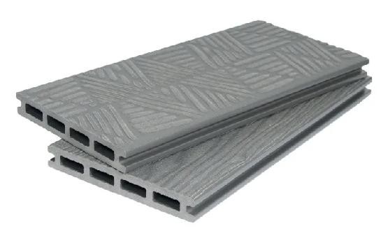 Террасная доска ДПК POLIVAN GROUP 3D+3D NEW пустотелая двухсторонняя DENPASAR Серый купить в Новотроицке