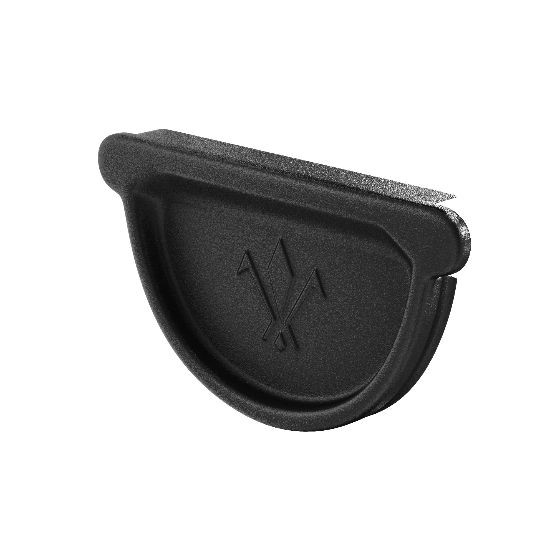 Водосток Aquasistem, система 125x90 - Заглушка универсальная с резиновым уплотнителем RAL 9005 Чёрный купить в Новотроицке