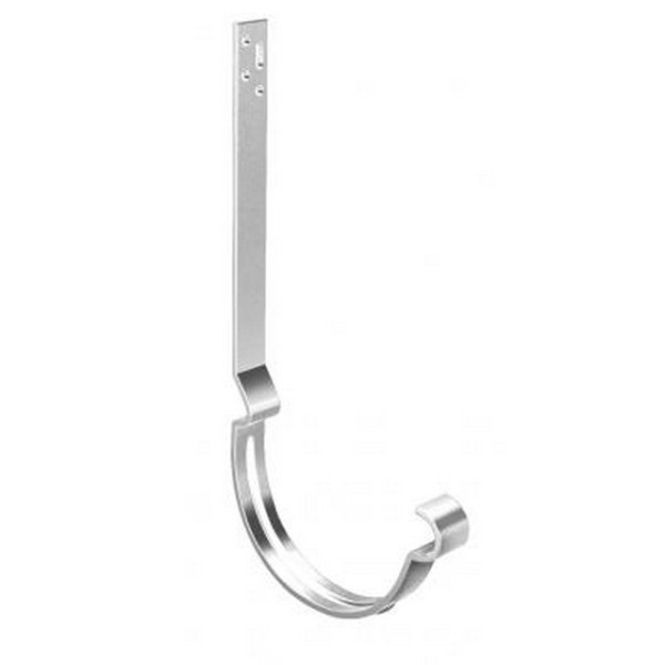 Водосток Grand Line 125x90 – Кронштейн длинный полоса RAL 9003 купить в Новотроицке