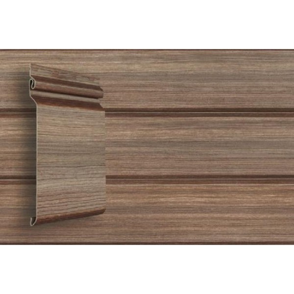 Виниловый сайдинг Grand Line Natural-Брус Tundra - Кедр купить в Новотроицке