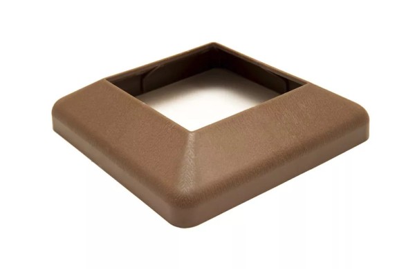 Крышка нижняя ПВХ для столба Deckart 125х125 Шоколад купить в Новотроицке