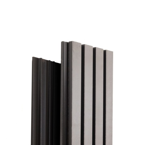 Фасадная доска Ecodecking Техно реечная 200х26х3000 Серый купить в Новотроицке