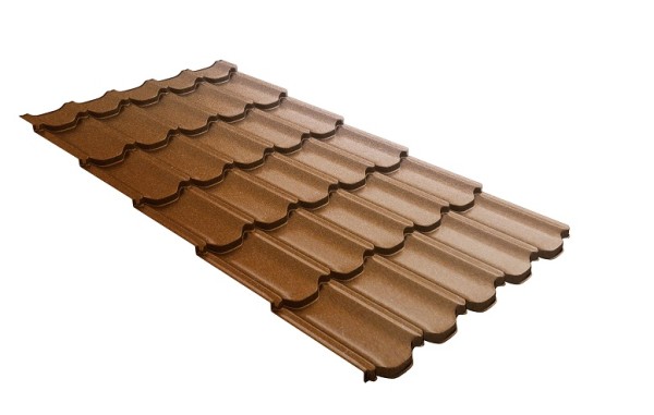 Металлочерепица квинта плюс с 3D резом 0,5 Quarzit Cuprum Steel купить в Новотроицке