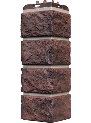 Угол наружный Grand Line Колотый Камень Кофе, Шов темно-бежевый купить в Новотроицке