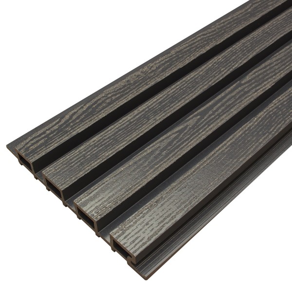 Фасадная доска из ДПК Faynag Wood Рейка Мокрый Асфальт купить в Новотроицке