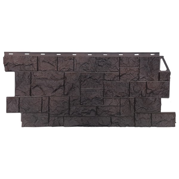 Фасадная панель FineBer, Камень Дикий, Коричневый купить в Новотроицке