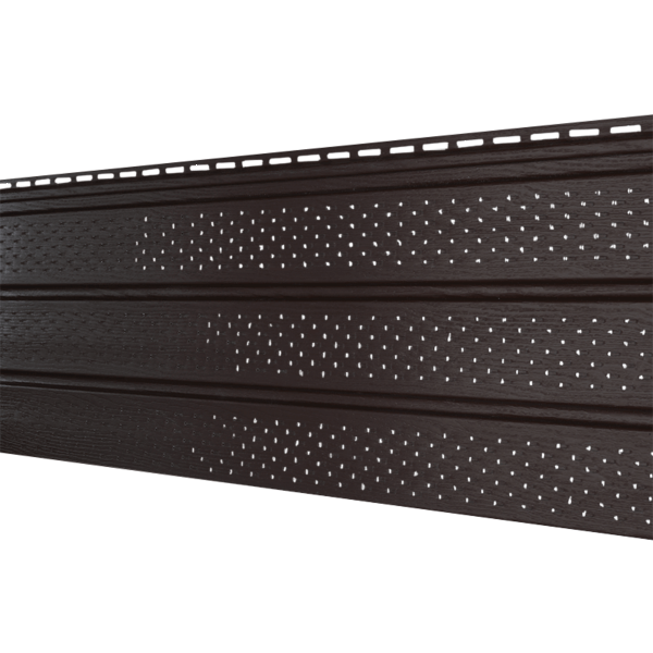 Софит Ю-Пласт Классический, бс полной перфорацией коричневый купить в Новотроицке