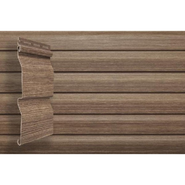 Виниловый сайдинг Grand Line Tundra Корабельная доска 3.00м - Кедр купить в Новотроицке