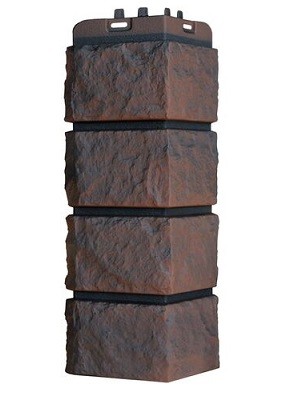 Угол наружный Grand Line Колотый Камень Трюфель, Шов чёрный купить в Новотроицке