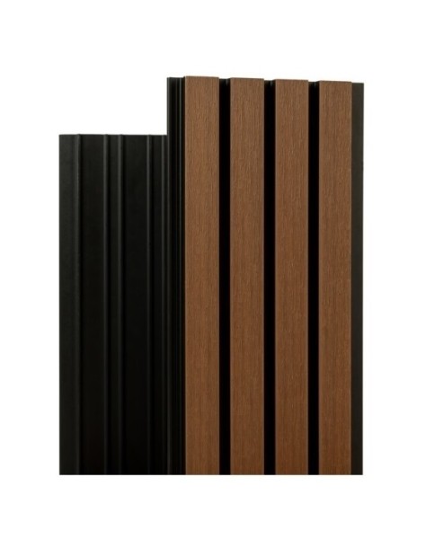 Фасадная реечная панель Ecodecking Скай коэкструзия 200х20х3000 Тик купить в Новотроицке