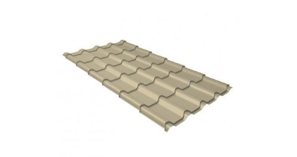 Металлочерепица камея 0,5 Satin RAL 1015 светлая слоновая кость купить в Новотроицке