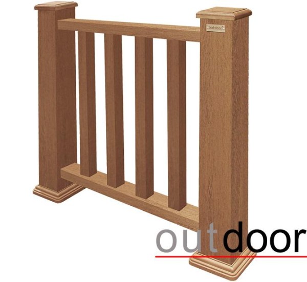 Ограждение из ДПК Outdoor Классик 3D STORM дуб купить в Новотроицке