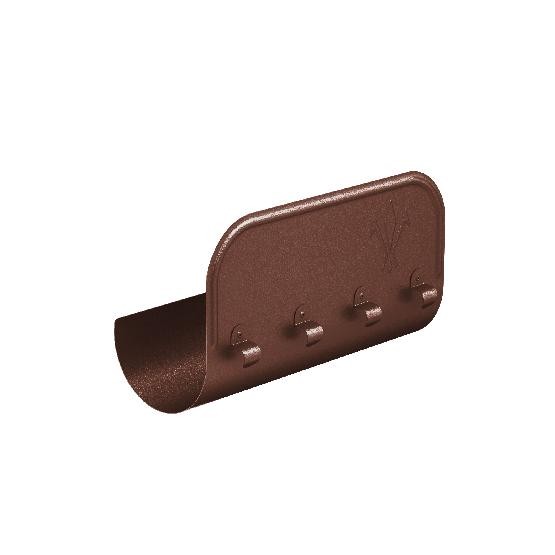 Водосток Aquasistem, Система 125x90 - Ограничитель перелива прямой RAL 8017 Коричневый matt купить в Новотроицке