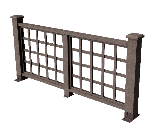 Ограждения декоративное ДПК GRINDERDECO Дувр венге купить в Новотроицке