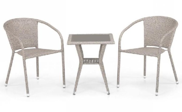 Комплект плетеной мебели AFINA из иск. ротанга T25C/Y137C-W85 Latte 2Pcs купить в Новотроицке