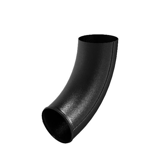 Водосток Aquasistem, система 125x90 - Отвод трубы RAL 9005 Чёрный купить в Новотроицке